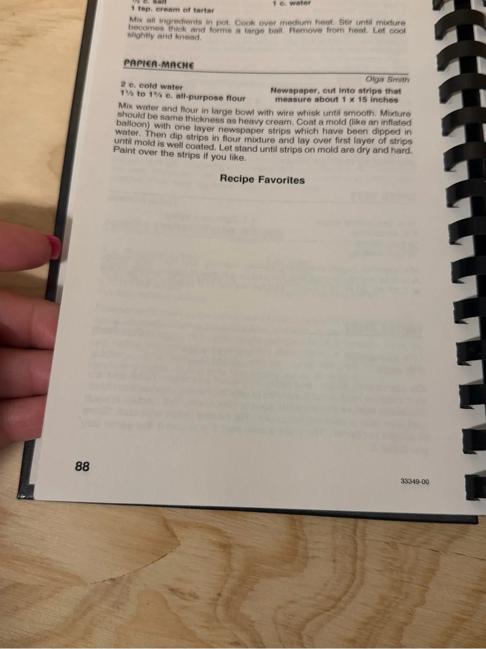 Spiral-Bound Recipe Cookbook -
